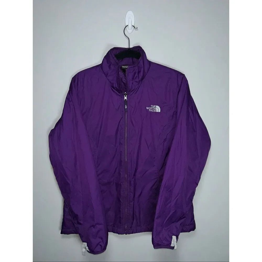 The North Face HyVent insulated jacket in purple nylon size Large